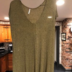 Free People Loose Knit Dress - Size S - Green